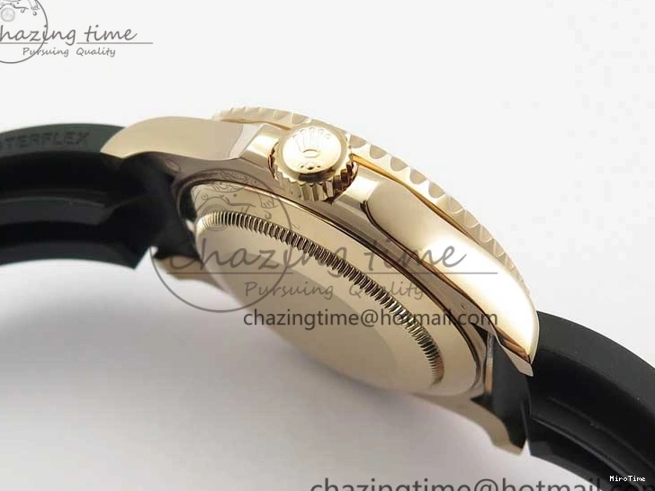 MiroTime 0523 Yacht-Master 116655 UBF 1:1 Best Edition 3D Black Ceramic Bezel on Black Rubber Strap A2836(Free Extra Strap) SunProtective 3061